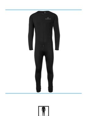 Men’s Sherwood One-Piece Zippered Hockey Base Layer Medium NWT